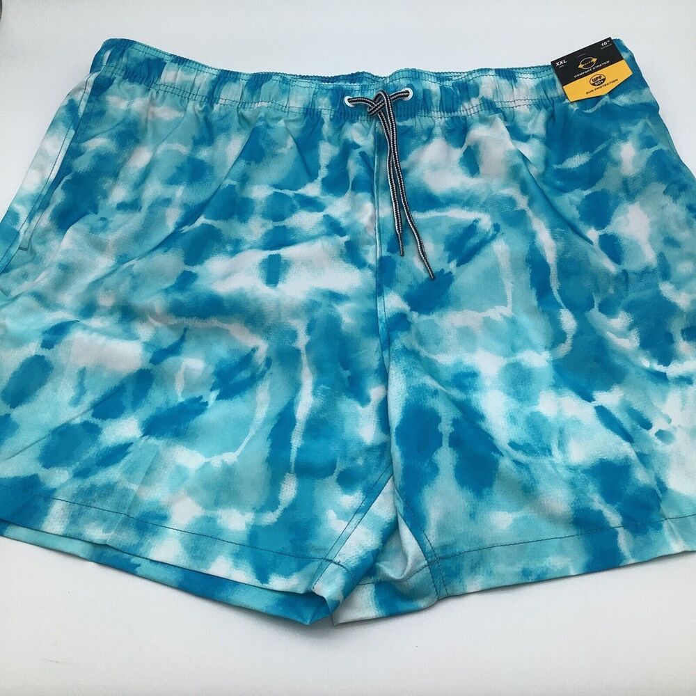 Speedo Mens Comfort Stretch Swim Trunks Blue Size XXL NWT‎